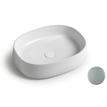 Раковина 50x40 White Ceramic Jumper W0717FM серый матовый