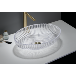 Раковина 51x35 Ceramalux GL49 прозрачная