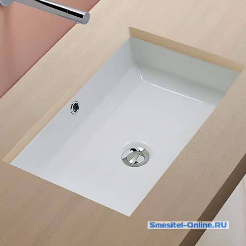 Фото Раковина 54.5х35.8 Scarabeo Gaia-Tech-Miky 8037 белая 