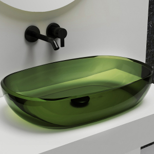 Раковина 60х40 Abber Kristall AT2805Emerald зеленый Раковина 60х40 Abber Kristall AT2805Emerald зеленый