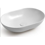 Раковина 60x40 White Ceramic Balisong W080701 белый глянцевый