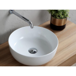 Раковина накладная 39х39 Scarabeo Glam 1807 белая