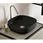 Раковина накладная 40х40 Scarabeo Glam 1806 49 BK черный