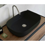 Раковина накладная 56х39 Scarabeo Glam 1804 49 BK черный 