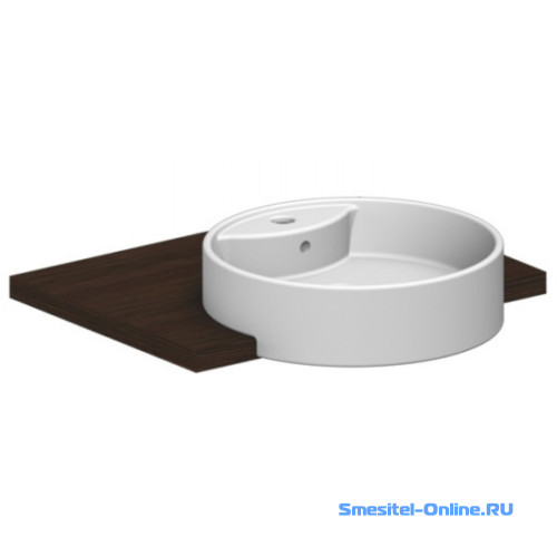 Фото Раковина полувстраиваемая 46х46 Scarabeo Thin-Line 8029/D белая