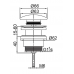 Донный клапан для раковины Veragio Sbortis VR.SBR-8002.CR 