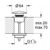 Донный клапан Grohe 65807AL0  