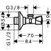 Угловой вентиль Hansgrohe E 13902000  