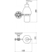 Дозатор для жидкого мыла с настенным держателем Savol 58с S-005831C 