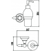 Дозатор для жидкого мыла с настенным держателем Savol 68b S-06831B 