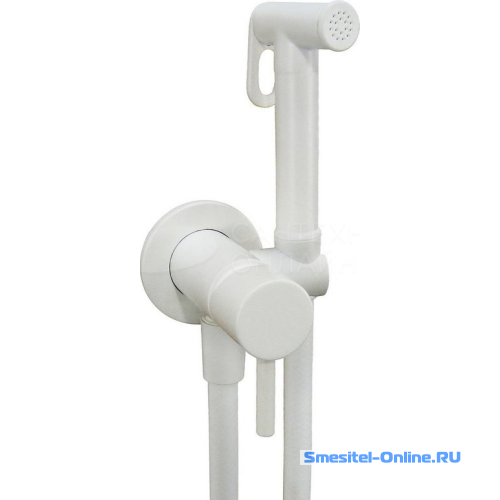 Фото Гигиенический душ со смесителем Giulini Futuro белый матовый FSH25BO