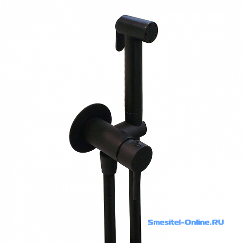 Фото Гигиенический душ со смесителем Giulini Futuro FSH25NO черный матовый 