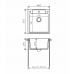 Кухонная мойка 46х51 Polygran Argo-460 444706 песок 