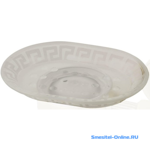 Фото Мыльница стекло матовое с декором Migliore Fortuna 27803