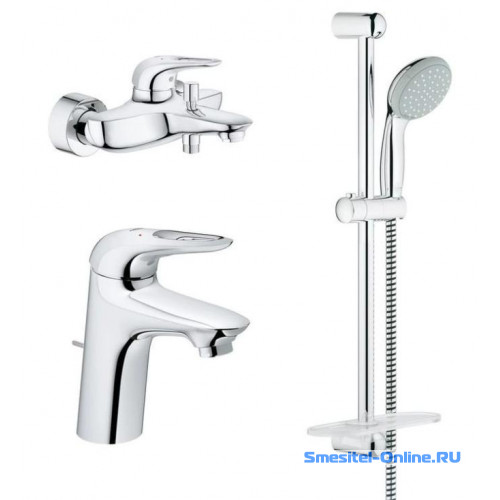 Фото Набор 3 в 1 для ванны Eurostyle New Grohe 124416 