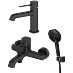 Набор смесителей с душевым набором Orange Karl M05-311b черный