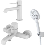 Набор смесителей с душевым набором Orange Karl M05-311w белый