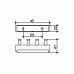 Планка с крючками Keuco Plan 14913 010000 хром 