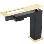 Смеситель для биде Boheme Q 146-BG черный, золото