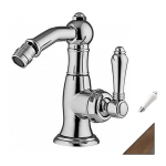  Смеситель для биде Nicolazzi Cinquanta 3453DB76C темная бронза/ручка керамика