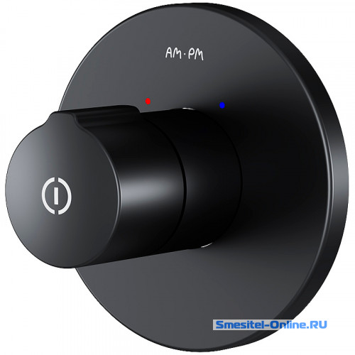 Фото Смеситель для душа AM.PM X-Joy TouchReel F85A65722 черный матовый