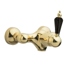 Смеситель для душа Boheme Tradizionale Nero 254 золото + Черный кристалл Swarovski