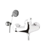 Смеситель для душа с душем Cezares ELITE-D-01-Bi хром/ручка керамика