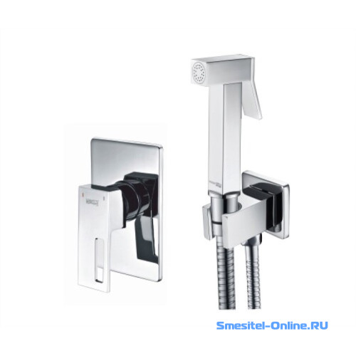 Фото Смеситель для душа с гигиеническим набором Wasserkraft Alme A15156 со шлангом 100 см