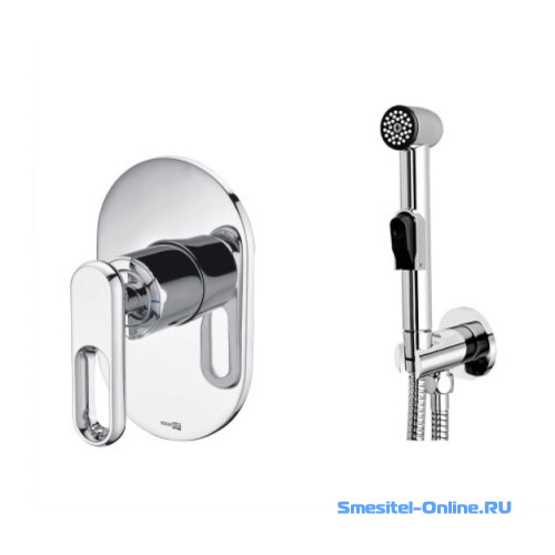 Фото Смеситель для душа с гигиеническим набором Wasserkraft Kammel A111857 со шлангом 120 см