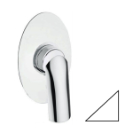 Смеситель для душа Webert Aria AI880101844 белый с ручкой хром