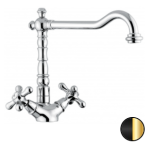 Смеситель для кухни Emmevi Deco Old 12617NO черный золото