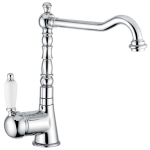 Смеситель для кухни Emmevi Laguna 40517BC белый хром