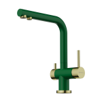 Смеситель для кухни Omoikiri Nagano-RG-LG 4994432 Royal green/светлое золото