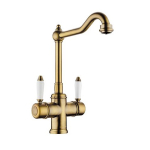  Смеситель для кухни под фильтр Omoikiri Tottori-AB античная латунь 4994009