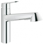 Смеситель для кухни с выдвижным изливом Grohe Eurodisc Cosmopolitan 32257002