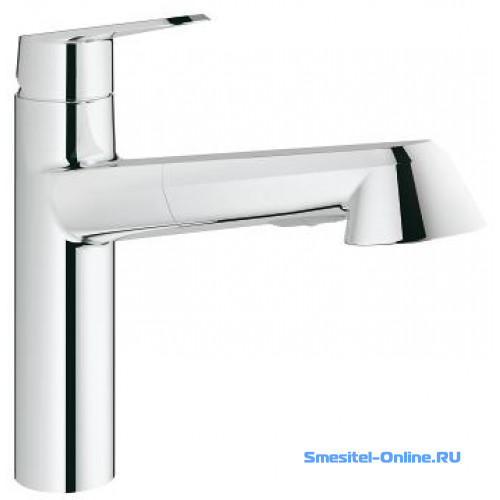 Фото Смеситель для кухни с выдвижным изливом Grohe Eurodisc Cosmopolitan 32257002