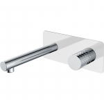 Смеситель для раковины Boheme Stick 125-WCR белый, хром
