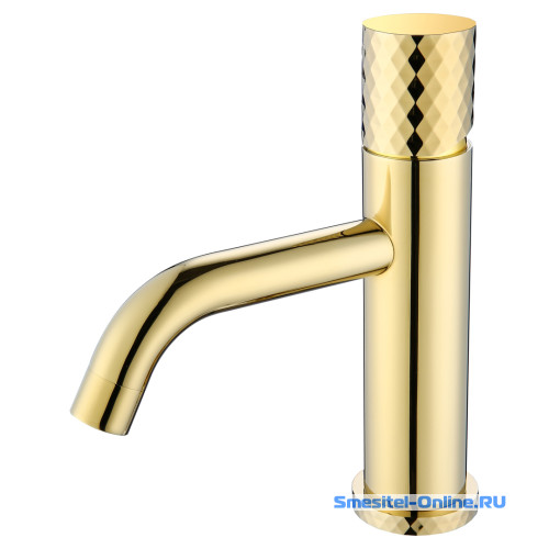 Фото  Смеситель для раковины Boheme Stick Gold 121-GG