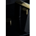 Смеситель для раковины Boheme Venturo 150-BG-Diamond черный, золото 
