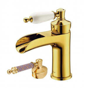 Смеситель для раковины Boheme Vogue Murano 211-MR-V золото ,фиолетовое