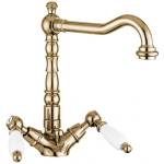 Смеситель для раковины Emmevi Deco Ceramic 121613BR бронза