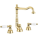 Смеситель для раковины Emmevi Deco Ceramic 121643OR золото