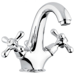 Смеситель для раковины Emmevi Deco Classic 12013BO белый золото