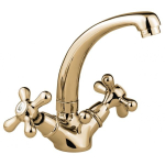 Смеситель для раковины Emmevi Deco Classic 12913BR бронза