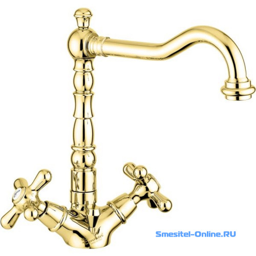 Фото Смеситель для раковины Emmevi Deco Old 12613OR золото