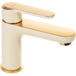  Смеситель для раковины Emmevi Nefer 77003QO золотой кварц