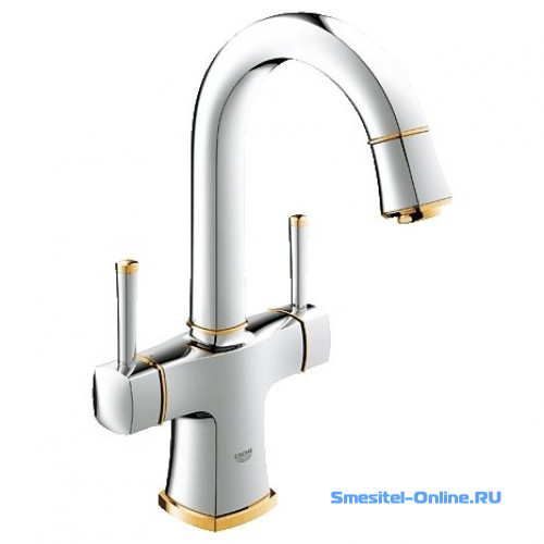 Фото Смеситель для раковины Grohe Grandera 21107IG0 хром золото