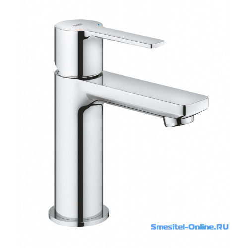 Фото Смеситель для раковины Grohe Lineare New 23791001 с нажимным донным клапаном