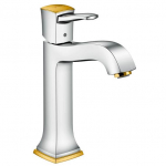 Смеситель для раковины Hansgrohe Metropol Classic 31302090 хром золото