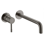 Смеситель для раковины настенный Boheme Uno 465-GM  оружейная сталь 